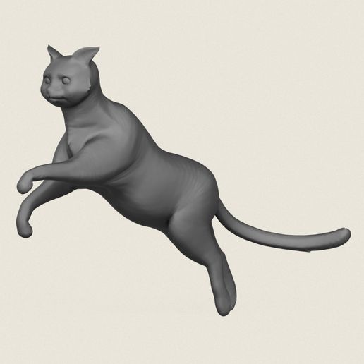 Cat-Jumping-Pose-01.jpg Gato saltando Pose Modelo 3D listo para imprimir