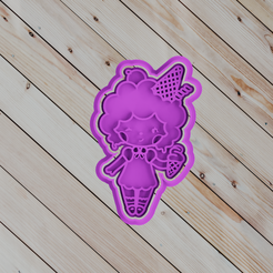 untitled.png STL file COOKIE CUTTER sweet girl・3D printer model to download