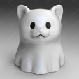 GC01.png Chat fantôme mignon STL