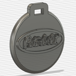 Peterbilt-1.png Colgante porte clé Peterbilt / Peterbilt Key ring ornament
