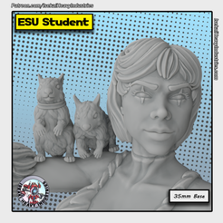 SquirrelGir_Portraitl.png 3D file ESU Student・Model to download and 3D print