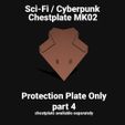 TemplateMK02part4D.jpg PROTECTIVE PLATE - PART 4 OF CHESTPLATEMK02 FACEPLATE