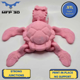 45.png ARTICULATED FEMALE TURTLE MFP3D -NO SUPPORT - PRINT IN PLACE - SENSORY TOY-FIDGET