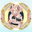 Nhan-rong-1058-02.jpg Bague dragon - Bague pierre ovale - Bague homme - N1058