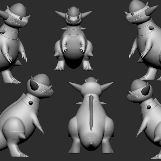 🐉 Pokemon - Cranidos and Rampardos・ STL File for ・Cults