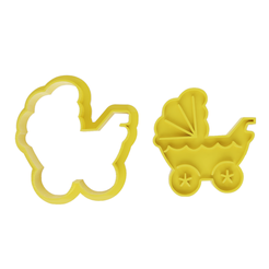 BEBE_0005BGW.png CUTTER AND MARKER BABY CARRIAGE