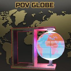 36638dd2ba124fc0902d289db1cbfeb1_display_large.jpg Free STL file Persistance Of Vision - POV GLOBE・3D printer design to download