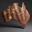 Australia-Wavy-Map-©-for-Etsy.jpg Australian Wavy Map - CNC Files For Wood, 3D STL Model