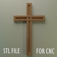 CROSS-8.png Wall сross 8  - 3D MODEL STL- files For CNC and 3D Printer.Download.