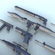 9.jpg Set of Modern weapons (4) - (+ pre supported) Flames of war Bolt Action Modern AK-47 CTAR M16 RPG UZI Kalachnikov