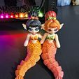 Flexi Mermaid - Chibi Mermaid - Articulated