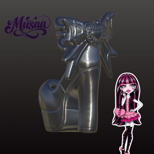 G1 G3 Monster High, Shoes with Ribbons