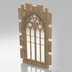 Rosetton_playmobil-v30.png STL file GOTHIC WINDOW STECK WINDOW・3D printing template to download