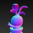 adorable-chibi-Mandrake-3D-model.png Cute Screaming Mandrake 🪴 Harry Potter 3D Print Model - Magical Desk Plant