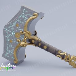 v3-wm-main.jpg 3D file Mjölnir – God of War・3D printable design to download