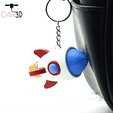 Cutie3D-Click Rocket Fidget Clicker Keychain_07.png Cutie3D Click Rocket Fidget Clicker Keychain - Cute Backpack Keychain