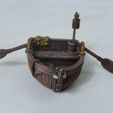 Row Boat Small D1 Mystic Pigeon June 2020 (12).JPG Row Boat Miniature with oars and pole lantern
