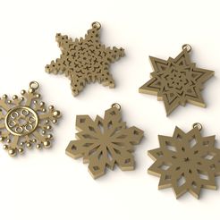 sf-1.jpg STL file SNOWFLAKE 1・3D printer model to download