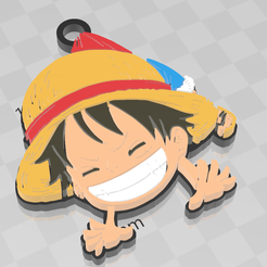 Llavero-Luffy.png Monkey D Luffy One Piece + Akuma no mi Gomu Gomu Key Ring