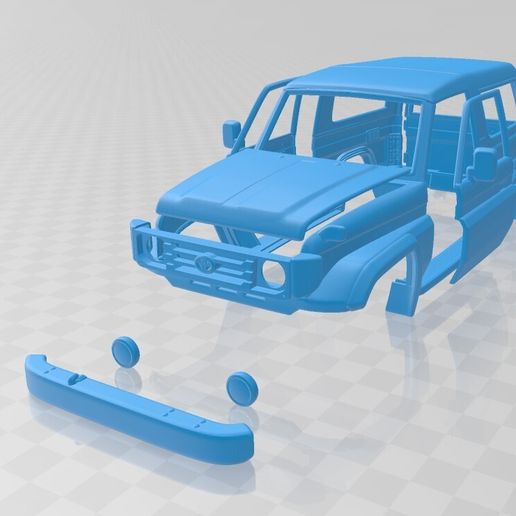 Toyota Land Cruiser J70 3 Doors 1990 – STL Body Car