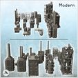 4.jpg Large modular set of modern industrial equipment with chimney, tanks and brick warehouses (29) - Modern WW2 WW1 World War Diaroma Wargaming RPG Mini Hobby