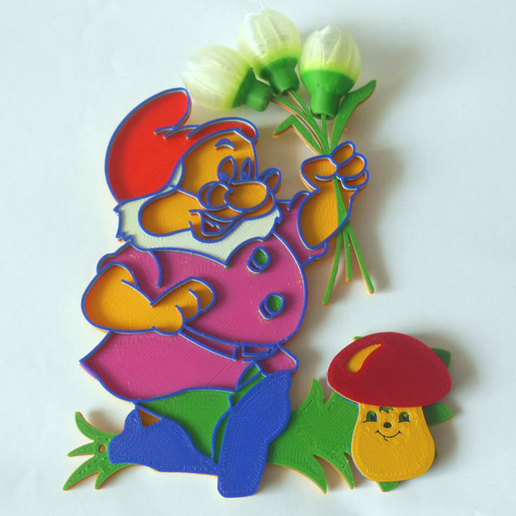 Lamp Happy Gnome - 3D model önizlemesi