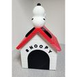 cd1b2ce616bdb577d13facfe24d33983_preview_featured.jpg Free STL file Snoopy on Doghouse Bank・Model to download and 3D print
