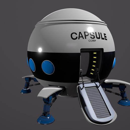 Download OBJ file Dragon Ball ship - capsule • 3D print model ・ Cults