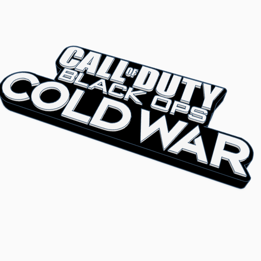 🤙 CALL OF DUTY BLACK OPS - COLD WAR Logo Display by MANIACMANCAVE3D ...