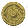 ceiling-decor-07 v5-d22.png real 3D Relief Round Rope Rosette For CNC building decor ceiling or wall mounting for decoration "ceiling-decor-07" 3d print