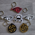Jujutsu-Kaisen-Pack.png 3D file Anime Keychain Pack +40 Models Keychain and Pins・3D printing model to download