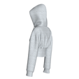 Girls-Cinched-Waist-Zip-Up-Crop-Hoodie-Melange_4.png Girls Cinched Waist Zip-Up Crop Hoodie Melange | Marvelous / Clo3d / obj / fbx