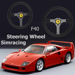 Portada.png STL file AC SIMRACING FERRARI F40 STEERING WHEEL・3D print design to download