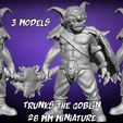3 goblins.png Trunks the Goblin - 3 Models - 28 mm