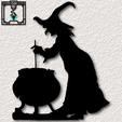 project_20230907_0858173-01.png Witches Brew wall art witches cauldron wall decor pot 2d art