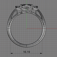 Screenshot (103).png STL file Cat's paw ring・3D printing design to download