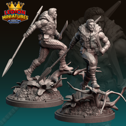 kra1.png STL file Marvel crisis protocol kraven presupported included・3D print design to download