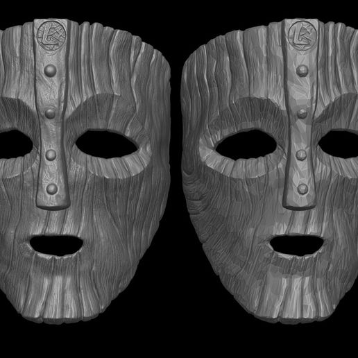 Бесплатный 3D файл Маска Локи из фильма "Маска"・Модель 3D-принтера для ...