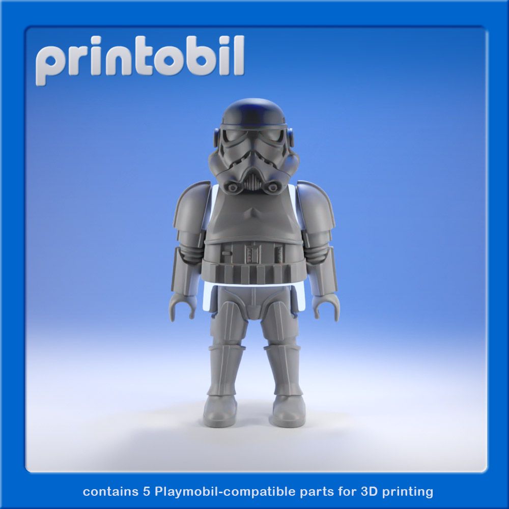 Stl File Playmobil Star Wars Stormtrooper Playmobil Compatible Parts