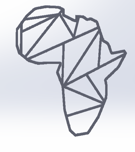 Africa geometric STL