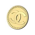 Chanel-Notched-pattern-coin-05.jpg CC fashion brand coin 3D print model