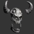 12.jpg Demon Scull Mask - mobile jaw 3D print model