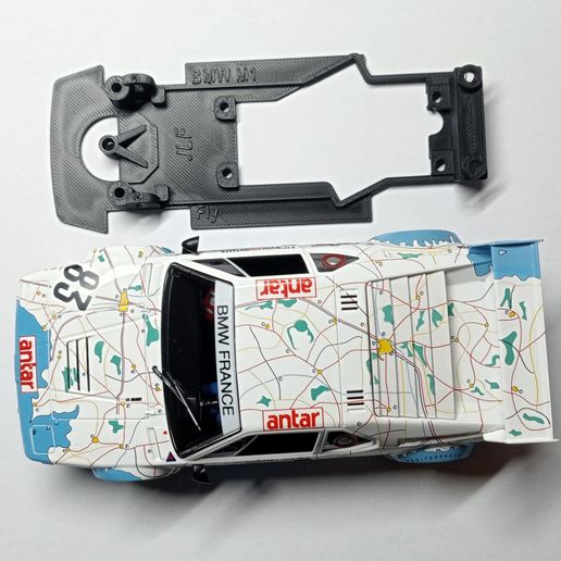 SLOT CAR CHASSIS FOR BMW M1 from Fly 3D model