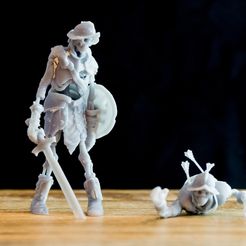 DSC02117.jpg Файл STL Skeleton Knight - DnD Monster - 2 Poses 3D print model・Модель для печати в 3D скачать