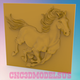 1.png Running horse,3D MODEL STL FILE FOR CNC ROUTER LASER & 3D PRINTER