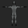 8.png Human Body Base in T-Pose