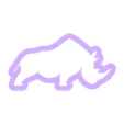 rhinocookie2.stl few odd animal cookie cutters
