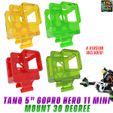 tanq-gopro-hero-11-mini-30-degree-1.jpg TANQ 5" Frame By LetsFlyRC GOPRO HERO 11 MINI 30 DEGREE MOUNT