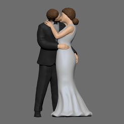 A_01.jpg STL file Wedding cake topper 5・3D printable model to download