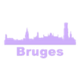 Bruges_all.stl Wall silhouette - City skyline Set